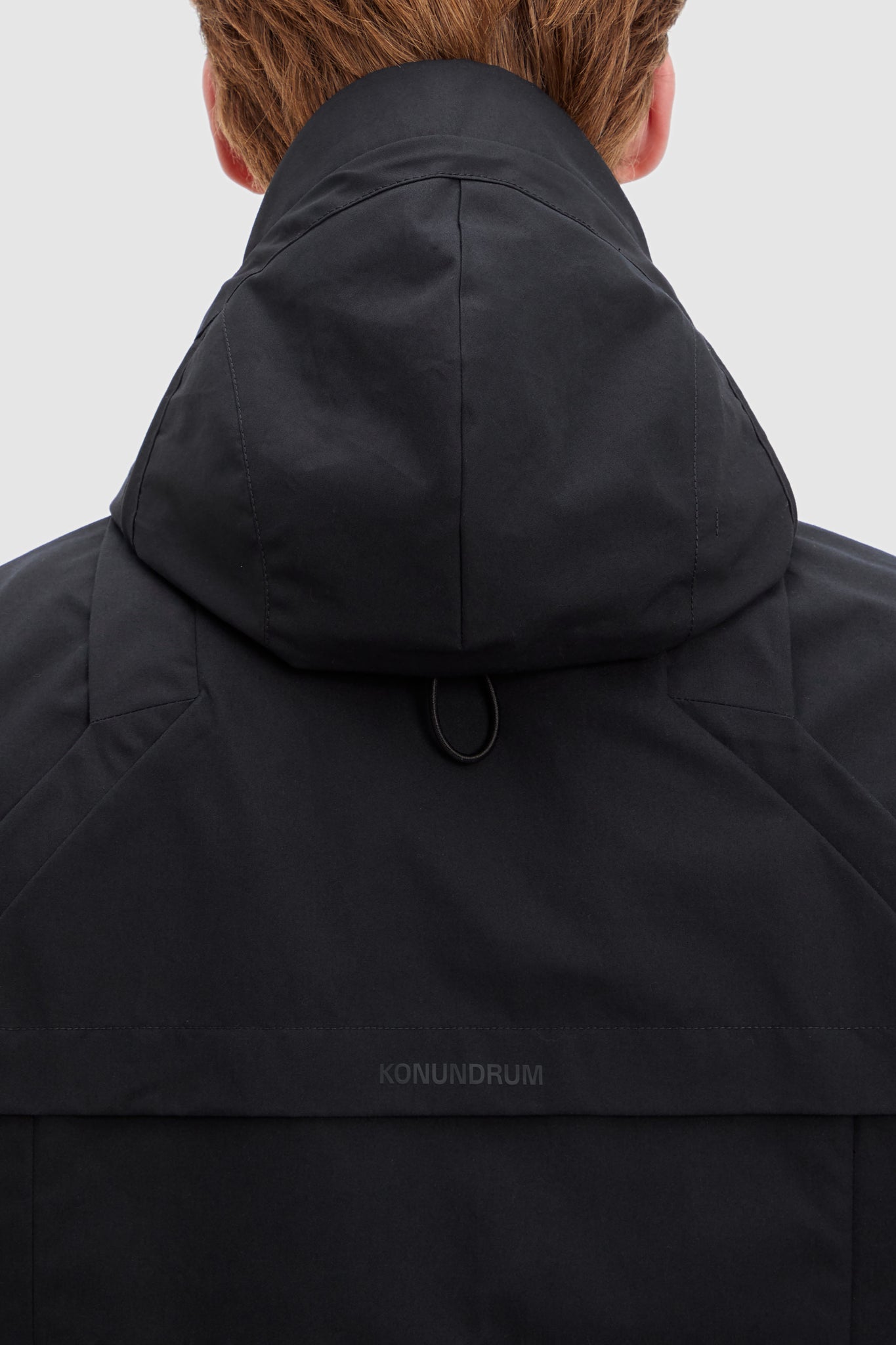 Black Organic Cotton Jacket with hood 